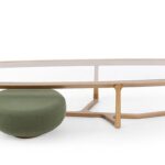 Conj Mesa Centro e Puff Aroeira (CB)