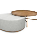 Conjunto Puff Orgânico Fratelli/Mesa Centro Fratelli (JM)