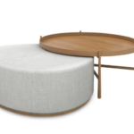 Conjunto Puff Orgânico Fratelli/Mesa Centro Fratelli (JM)