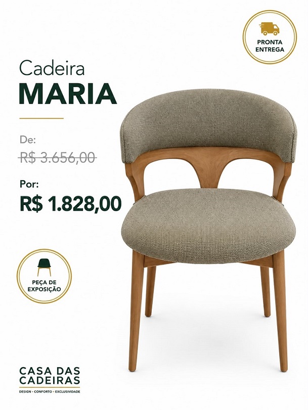 maria Desconto Exclusivo Coleção Cadeira 19 - Imagem 1